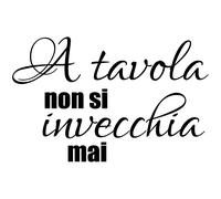 Sticker A tavola non si invecchia mai
