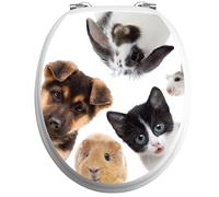 Sticker abattant toilette nos amis animaux