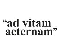 Sticker Ad vitam aeternam
