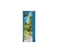 Plage 141029 Sticker Trompe L'oeil Porte -Hortillonage, 204 X 83 Cm