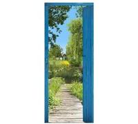 Plage 141029 Sticker Trompe L'oeil Porte -Hortillonage, 204 X 83 Cm