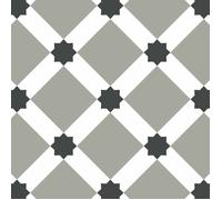 Sticker Adhésif - Draeger Paris - Carreaux Étoilés - 6 pièces - 15x15 cm - Vinyle