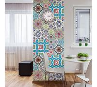Sticker adhésifs carrelages, Sticker Autocollant Carreaux de Ciment - Autocollant carreau ciment mural salle de Bain et Cuisine 20 x 20 cm - 30 credence adhesif Azulejos