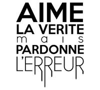 Sticker Aime la vérité mais pardonne l'erreur