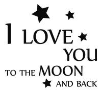 Sticker Aimez-vous à la lune