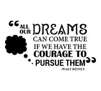 Sticker All our dreams can come true - Walt Disney