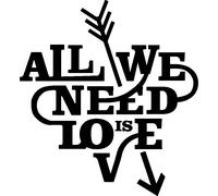 Sticker All we need is love 2