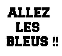 Sticker Allez les bleus