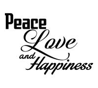 Sticker Ambiance peace, love and happiness