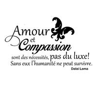 Sticker Amour et compassion - Dalai Lama
