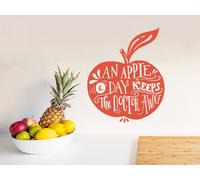 Sticker An Apple a Day - Nombreuses tailles et couleurs disponibles