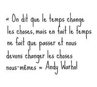 Sticker Andy Warhol Le temps
