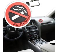 Sticker Anti-Tabac Auto Souple 5x5cm Sticker Anti-Tabac Auto