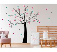 Sticker Arbre Boules 3 - Nombreuses tailles et couleurs disponibles