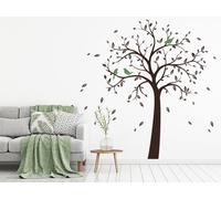 Sticker Arbre Oiseaux 5 - Nombreuses tailles et couleurs disponibles
