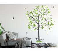 Sticker Arbre oiseaux 6 - Nombreuses tailles et couleurs disponibles