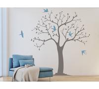 Sticker Arbre Oiseaux - Nombreuses tailles et couleurs disponibles