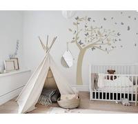 Sticker Arbre Papillons au Vent - Nombreuses tailles et couleurs disponibles