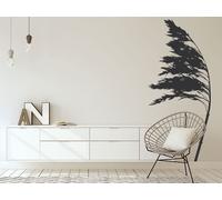 Sticker Arbre Sapin au vent - Nombreuses tailles et couleurs disponibles