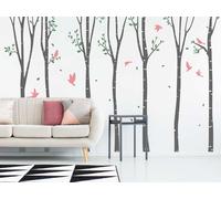 Sticker Arbres Bouleaux 4 - Nombreuses tailles et couleurs disponibles