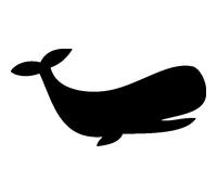 Sticker ardoise baleine
