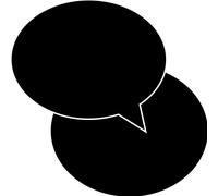 Sticker Ardoise bulles dialogue