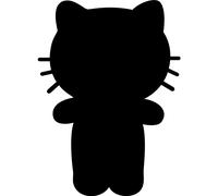 Sticker ardoise Caricature chaton