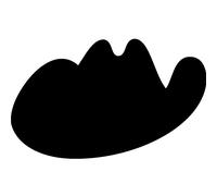 Sticker Ardoise Chapeau de cowboy