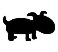 Sticker ardoise chien