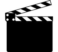 Sticker ardoise Clap de cinéma