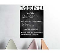 Sticker Ardoise MENU - Nombreuses tailles et couleurs disponibles