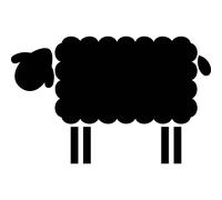 Sticker ardoise moutons 2