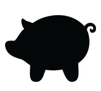 Sticker Ardoise Petit cochon