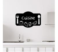 Ambiance Sticker Ardoise Tableau Noir - Stickers Muraux Adhésif Effaçable - Design Plateau de Cuisine - H10 x L15 cm