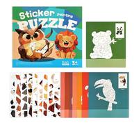 Sticker Art Puzzle Book, Educational Family Bonding Activity For Kids | Hands On Matching Challenge, Promotes Concentration Practice, Supports Cognitive Growth During Leisure Time