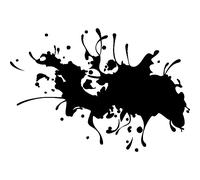 Sticker art tâche de peinture