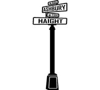 Sticker Ashbury, haight