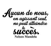 Sticker Aucun de nous - Nelson Mandela