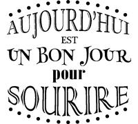 Sticker Aujourd'hui est un bon jour pour sourire
