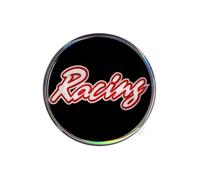 Sticker Autocollant 3d Racing - Oem - 48 X 48 Mm - Résistant Aux Uv - Détails Précis - Couleurs Vives