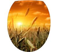 Sticker Autocollant Abattant WC Champ de Blé 35x42cm - SAWC0047