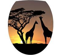 Sticker Autocollant Abattant WC Girafe 35x42cm SAWC0039