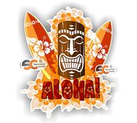 Sticker Autocollant Aloha Surf Hawaii