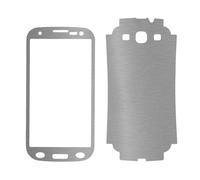 Sticker Autocollant Aspect Alu Brossé 3d Skin Pour Galaxy S3 Doré