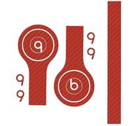 Sticker Autocollant Aspect Carbone 3d Skin Pour Beats Solo Rouge