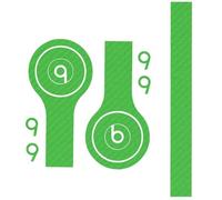 Sticker Autocollant Aspect Carbone 3d Skin Pour Beats Solo Vert