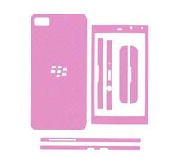 Sticker Autocollant Aspect Carbone 3d Skin Pour Blackberry Z10 Rose