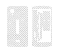 Sticker Autocollant Aspect Carbone 3d Skin Pour Lg Nexus 5 Blanc