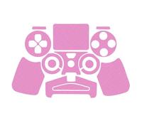 Sticker Autocollant Aspect Carbone 3d Skin Pour Manette Ps4 Rose