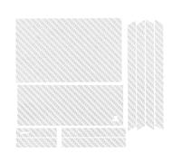 Sticker Autocollant Aspect Carbone 3D Skin pour PlayStation 4 PS4 Rouge Blanc